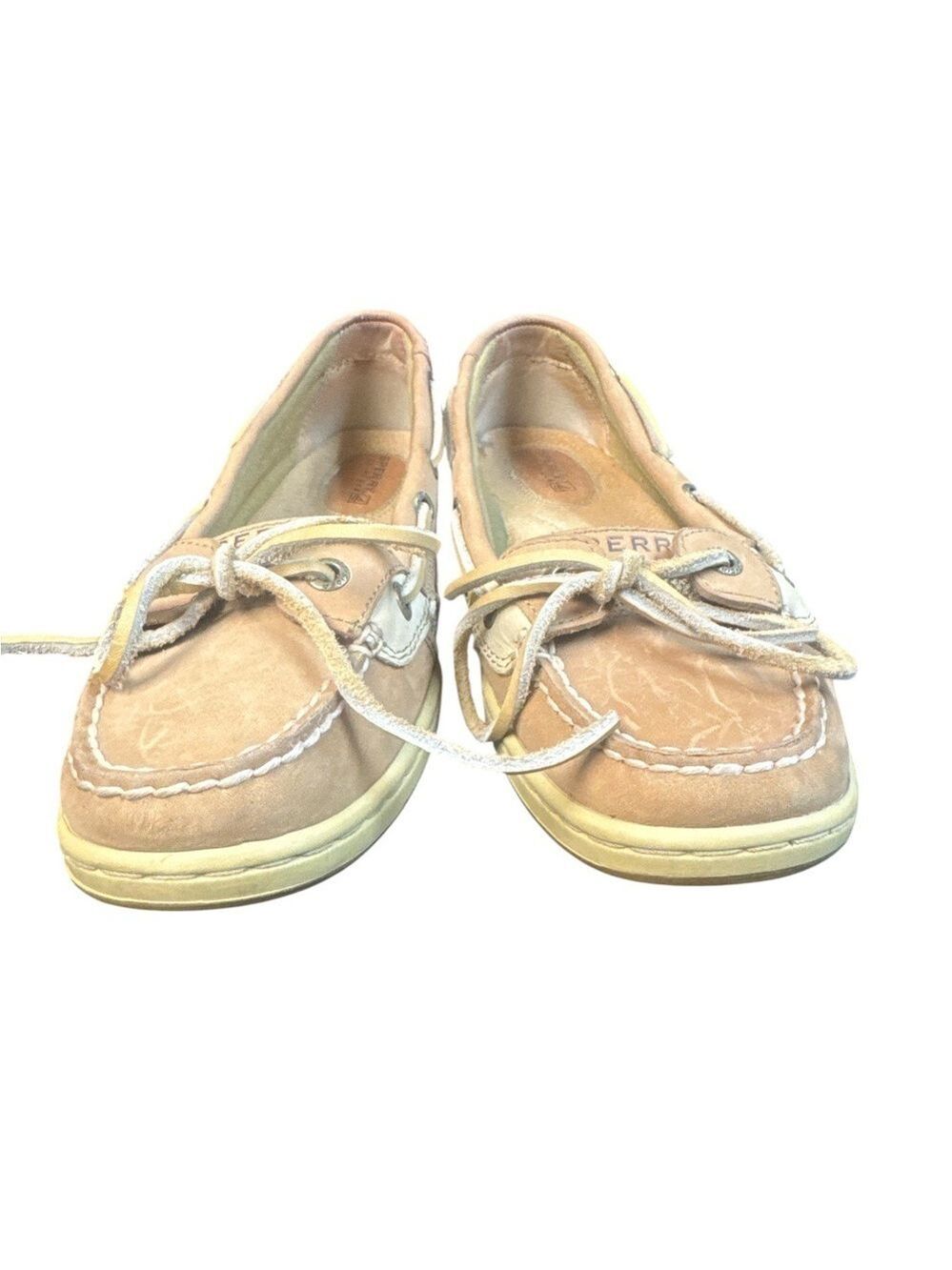 Sperry Angelfish Women's Boat Shoes Brown Leather Size 7 - Picture 7 of 11